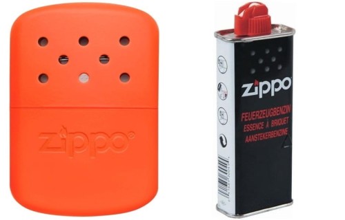 Zestaw Oryginalny Ogrzewacz Do Rąk Zippo Pomarańczowy 12H + Benzyna Komplet