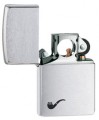 Zippo Pipe Lighter Brushed Chrome 60001199