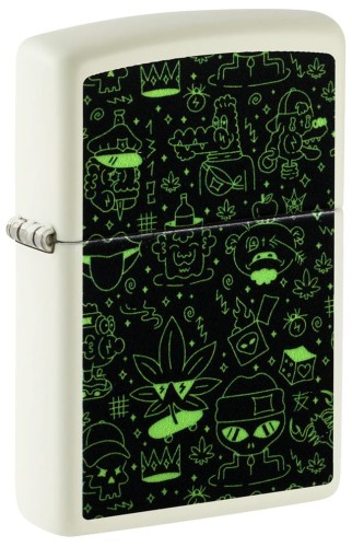 Zippo Doodle Cannabis Design 60007390