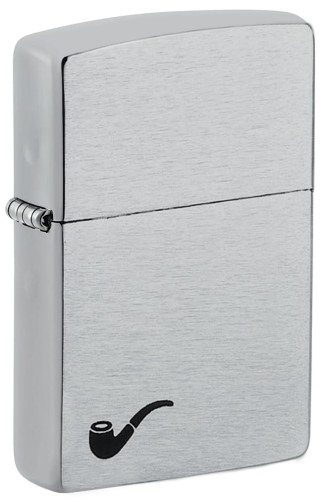 Zippo Pipe Lighter Brushed Chrome 60001199