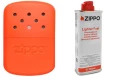 Zestaw Oryginalny Ogrzewacz Do Rąk Zippo Pomarańczowy 12H + Benzyna Komplet