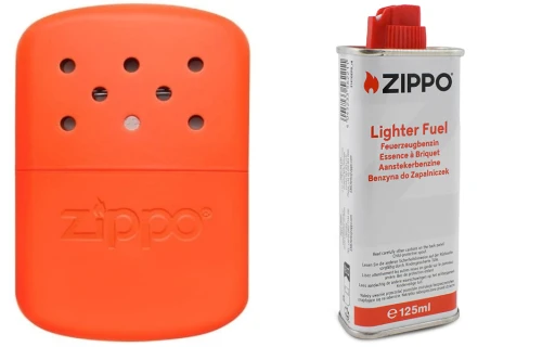Zestaw Oryginalny Ogrzewacz Do Rąk Zippo Pomarańczowy 12H + Benzyna Komplet