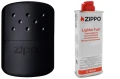 Zestaw Oryginalny Ogrzewacz Do Rąk Zippo Czarny + Benzyna Komplet