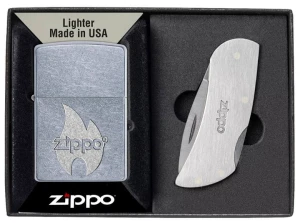Zestaw Zapalniczka Zippo Street Flame + Nóż 60005032